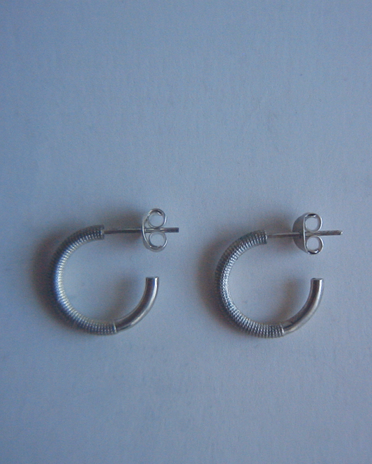 knurling earrings